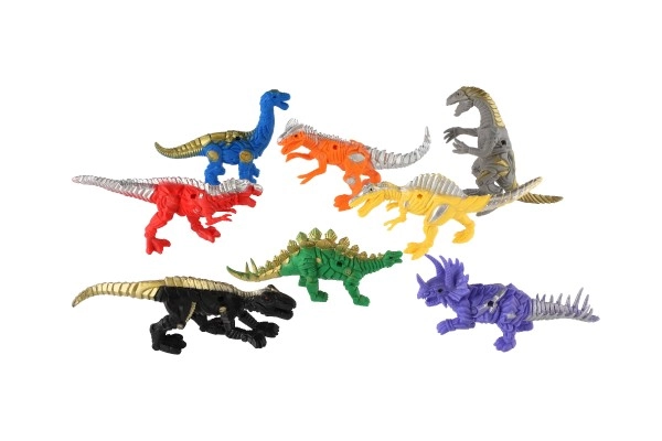 Kolorowy zestaw 8 dinozaurów do pomysłowej zabawy