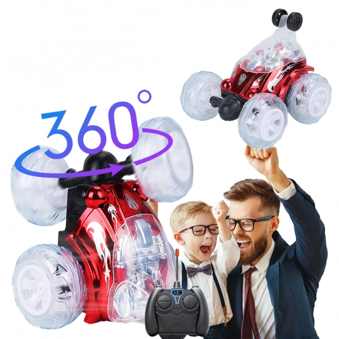 Auto zdalnie sterowane Kaskader - czerwone