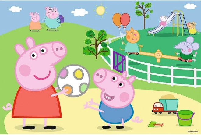 ulubiony motyw PEPPA PIG na placu zabaw