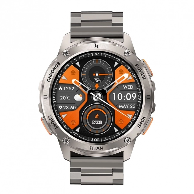 Inteligentny zegarek Titan Chronos srebrny