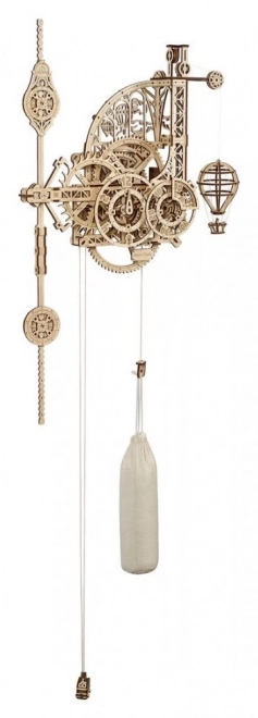 Ugears 3D drewniane mechaniczne puzzle Zegar Ścienny Aero