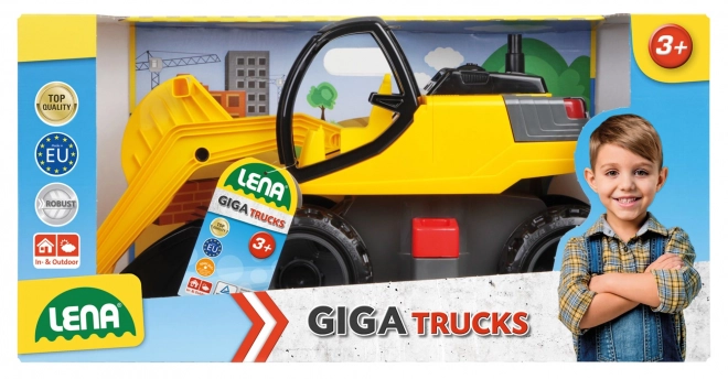 Koparka Lena Giga Trucks żółto-czarna