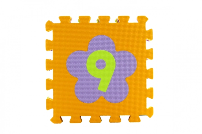 Piankowe puzzle 9 szt. liczby