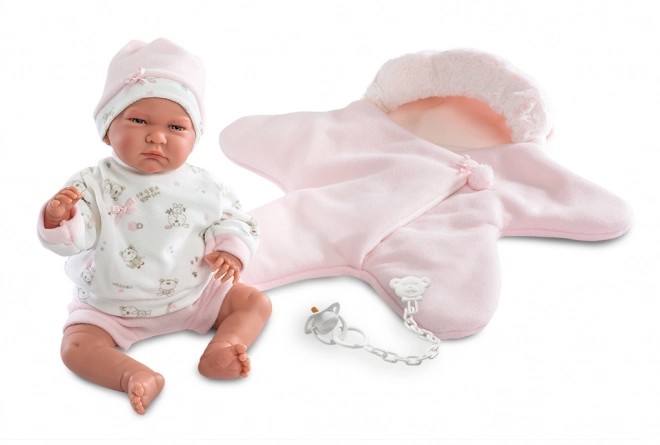 Llorens M740-38 ubranko dla lalki niemowlaka NEW BORN rozmiar 40-42 cm