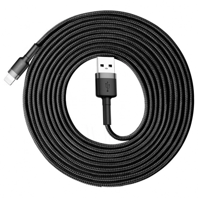 Baseus Cafule USB Lightning Kabel 2A 3m (Czarny Szary)