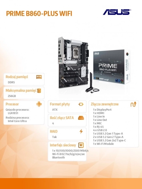 Płyta główna ASUS Prime B860-PLUS WIFI