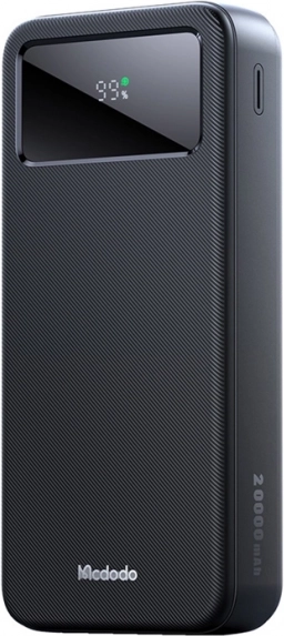 Powerbank Mcdodo z cyfrowym wyświetlaczem 20000mAh, czarna