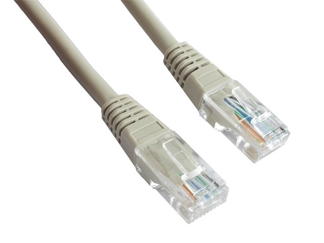 Kabel patch kategorii 5e z wzmocnioną obudową szary 15M