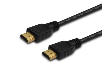 Kabel HDMI (M) 20 m, czarny, złote końcówki, wysokiej prędkości v1.4, ethernet/3D, CL-75