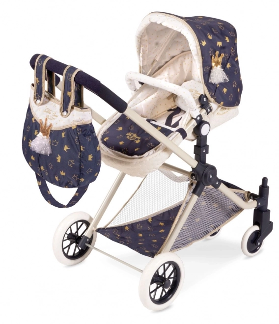 DeCuevas 80732 Wózek dla lalek 3 w 1 XL z torbą Classic Gold 2020 - 81 cm