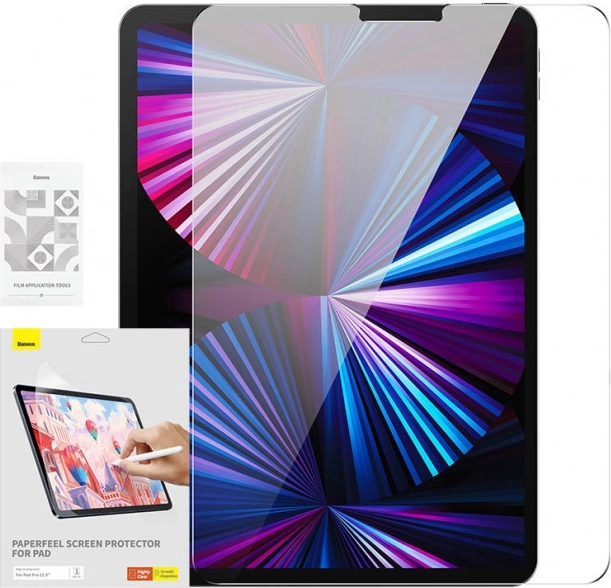 Baseus Paperfeel folia na ekran do iPad Pro 12,9″ (2018–2022) – przezroczysta