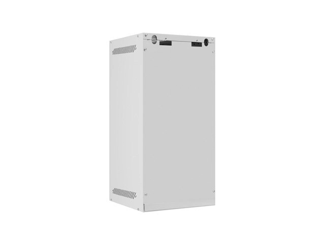 Wisząca szafka 10'' 12U 280x310 szara płaski pakiet