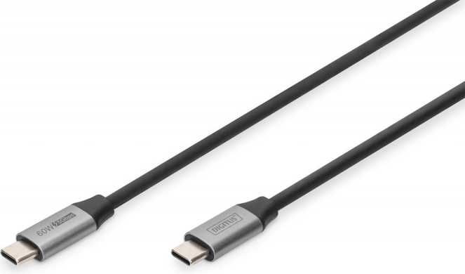 Kabel USB‑C 3.0, 60 W, 5 Gbps, USB‑C na USB‑C, 1 m, czarny