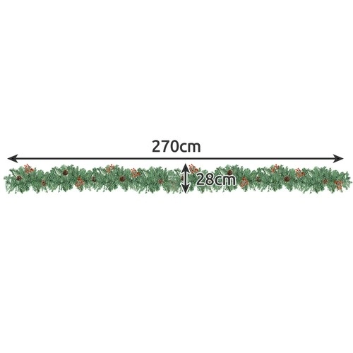 Girlanda świąteczna / dekoracja 2,7 m z LED światłami Ruhhy 22322
