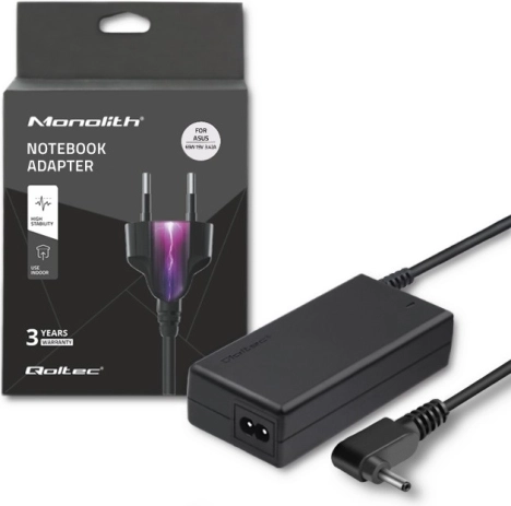 zasilacz do ASUS 65 W, 19 V, 3,42 A, wtyk 4,0 × 1,35 mm + kabel zasilający