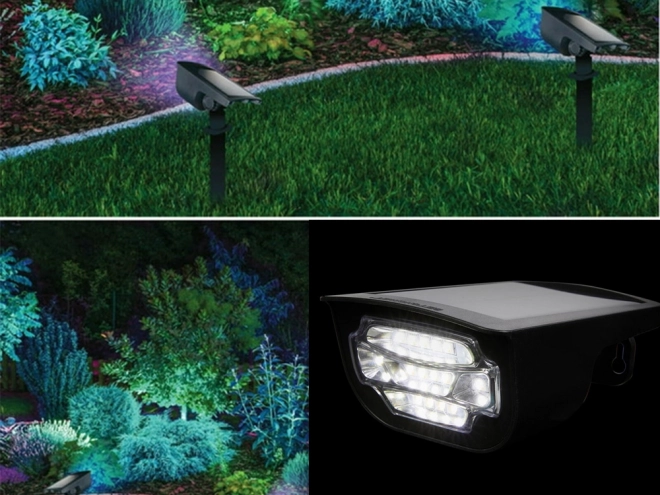 Solarny lampion ogrodowy z kolorowym oświetleniem LED