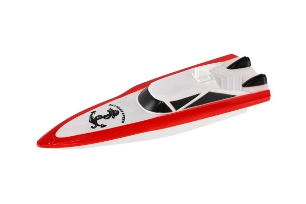 Motorowy łódź/łódka do wody RC plastik 19cm na baterie+pakiet ładowania+USB 2,4Ghz w pudełku 26x13x15cm