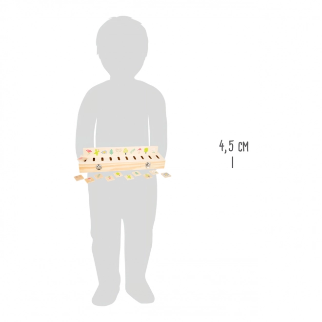 Drewniana zabawka edukacyjna do sortowania Small Foot
