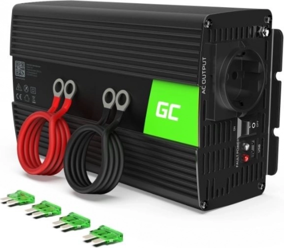 Przetwornica 12V/230V 1000W/2000W czysta sinusoida