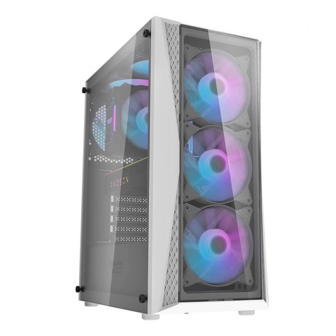 Obudowa komputerowa Darkflash DK352 Plus z 4 wentylatorami (czarno-biała)