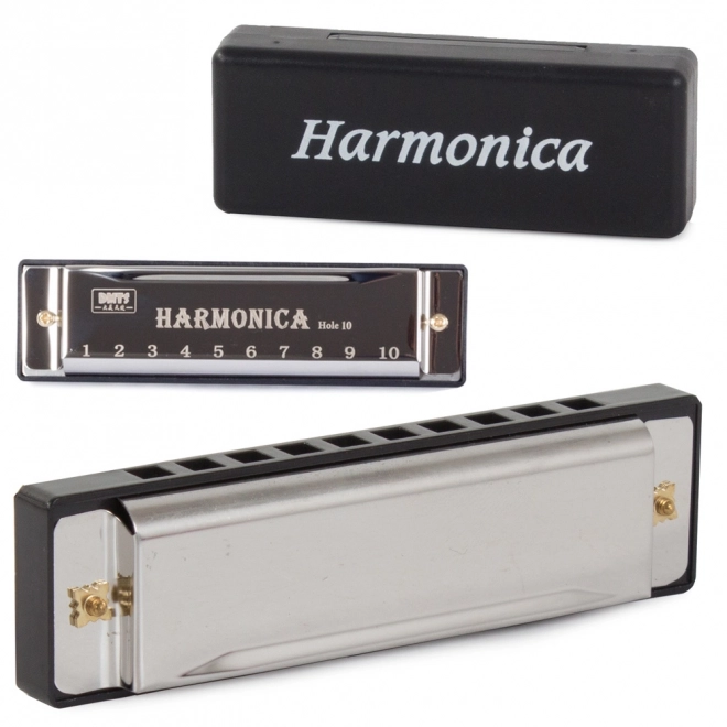 Metalowa harmonijka C dur z etui