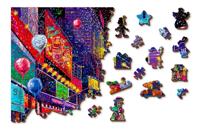 Drewniane puzzle Wooden City Sylwester 2w1, 505 elementów EKO