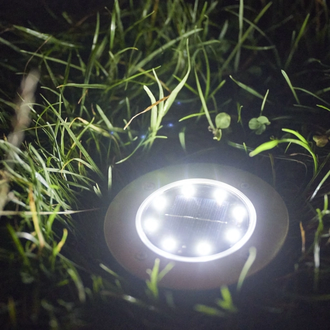 Solarne ogrodowe oświetlenie LED - 12 sztuk