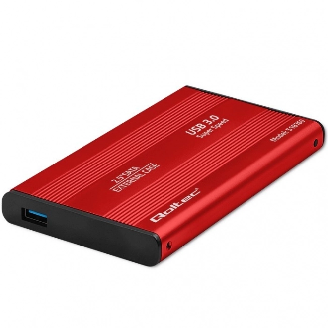 Zewnętrzna obudowa na dyski 2.5" HDD/SSD SATA3, USB 3.0, czerwona