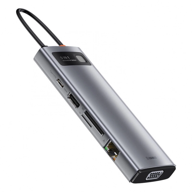 Wielofunkcyjny hub Baseus Metal Gleam Series 9w1