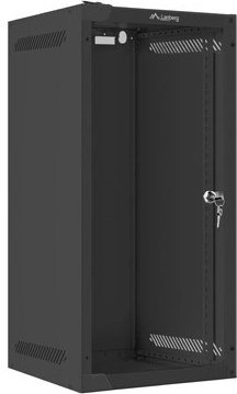 Nastawna 10" sieciowa szafa wisząca 12U 280×310 mm, czarna, FLAT PACK