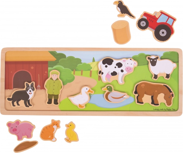 Magnetyczne puzzle farma Bigjigs Toys
