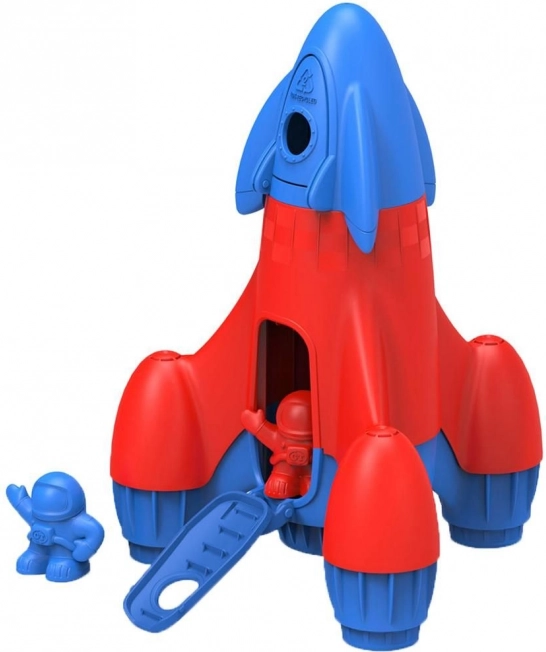 Green Toys rakieta niebieska – ekologiczna kosmiczna zabawka dla dzieci