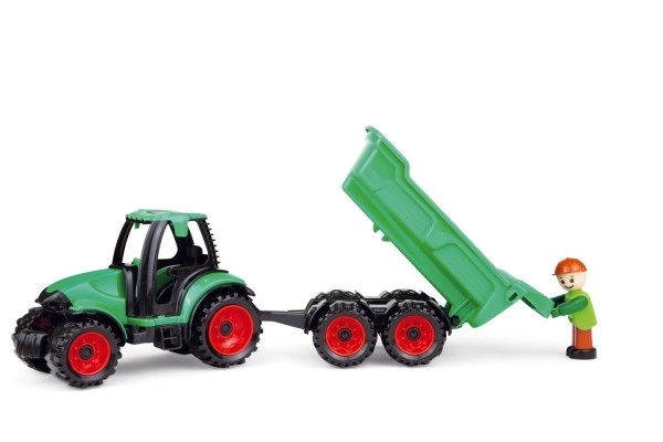 Auto Truckies traktor z przyczepą plastikowy 32cm z figurką w pudełku 24m+