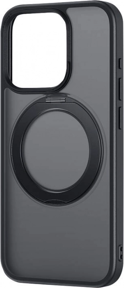 Etui na telefon z podstawką Baseus SkyRing 360° do iPhone 15 + szkło hartowane i zestaw czyszczący (czarne)