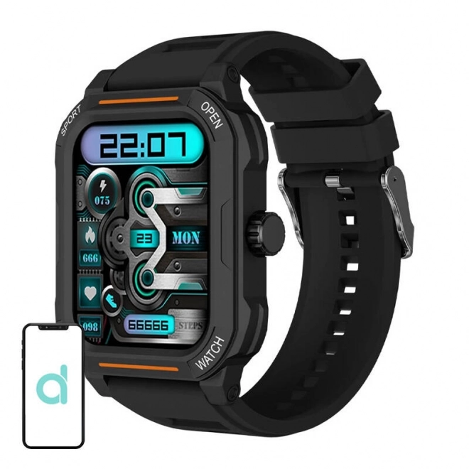 Smartwatch Blitzwolf BW-GTC3 (czarna/czarna stal)