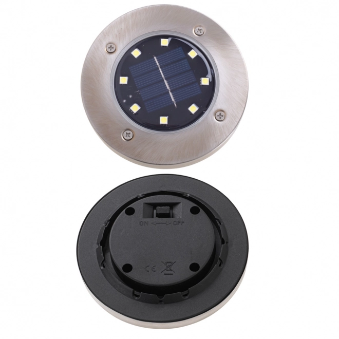 Ogrodowe oświetlenie solarne 8 LED 4 szt. - ciepła biała