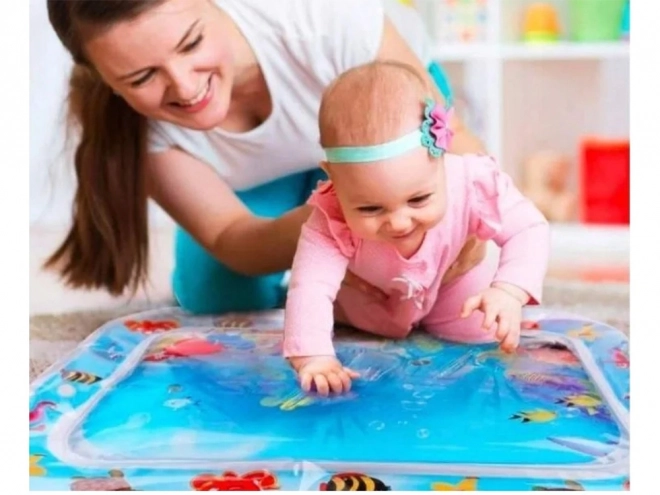 Nadmuchiwana sensoryczna mata wodna dla niemowląt