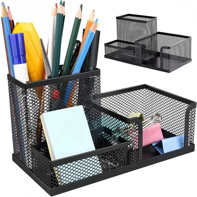 Metalowy organizer biurkowy 3 przegrody