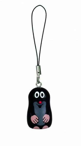 Breloczek na klucze/Brelok Mini Krtek drewno 4cm w woreczku