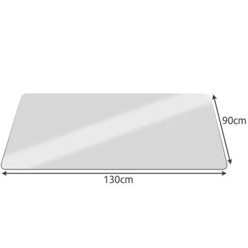 Ochronna podkładka pod krzesło 90x130cm - mleczna