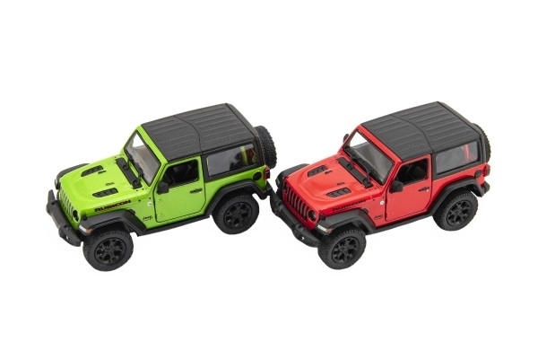 Metalowy samochodzik Kinsmart Jeep Wrangler 2018 na napęd zwrotny 12,5cm