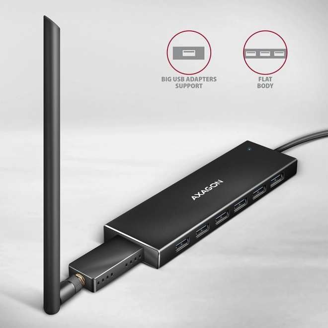 USB Hub 7-Portowy AXAGON HUE-F7A