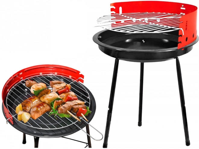 Przenośny ogrodowy campingowy grill na węgiel drzewny
