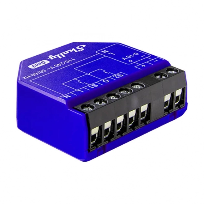 Shelly PM Gen3 ściemniana oświetlenie 0/1-10V, WiFi/Bluetooth
