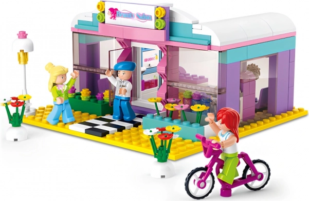 SLUBAN GIRL'S DREAM TOWN salon piękności, 243 elementy, 3 figurki