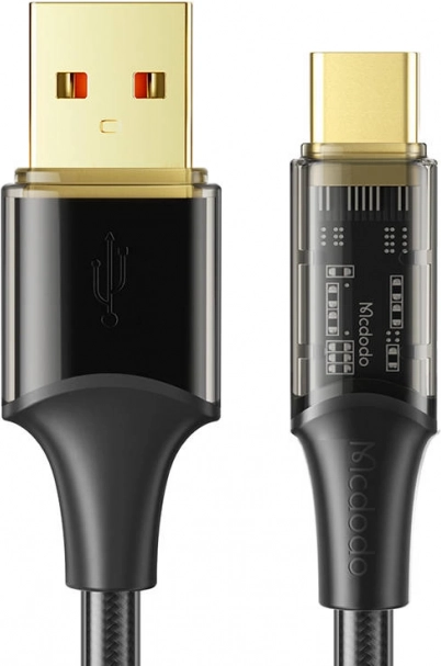 Kabel USB-C McDodo z szybkim ładowaniem, 1,8 m, czarny