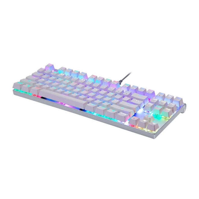 Mechaniczna klawiatura gamingowa Motospeed CK101 RGB (biała)