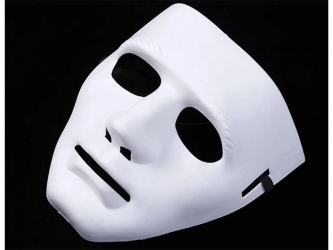 Biała maska na Halloween Myers