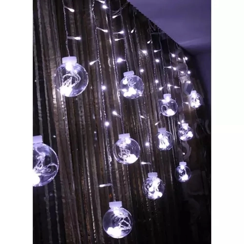 Kurtyna Świetlna 108LED USB - zimna biała KŚ19770