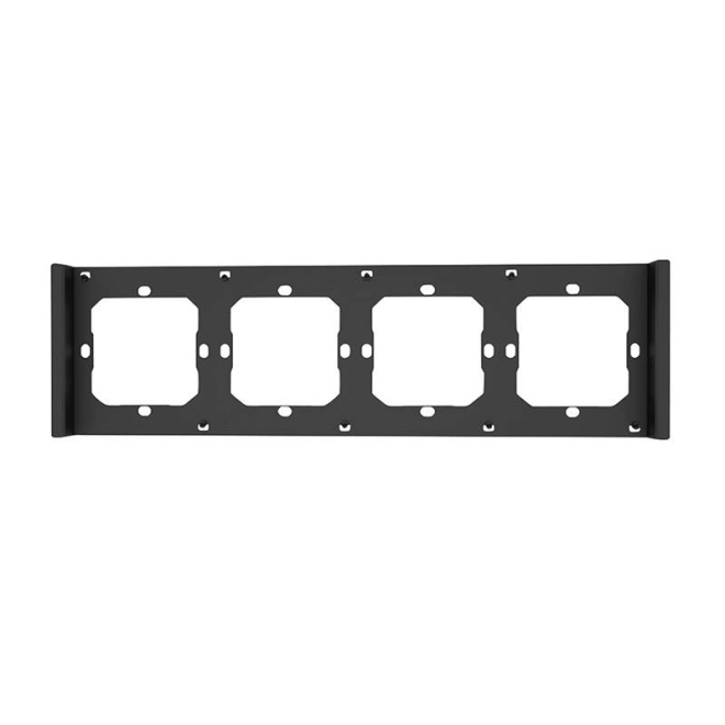 Elegancka ramka do czterokrotnego przełącznika Sonoff M5 80 (szary/czarny)